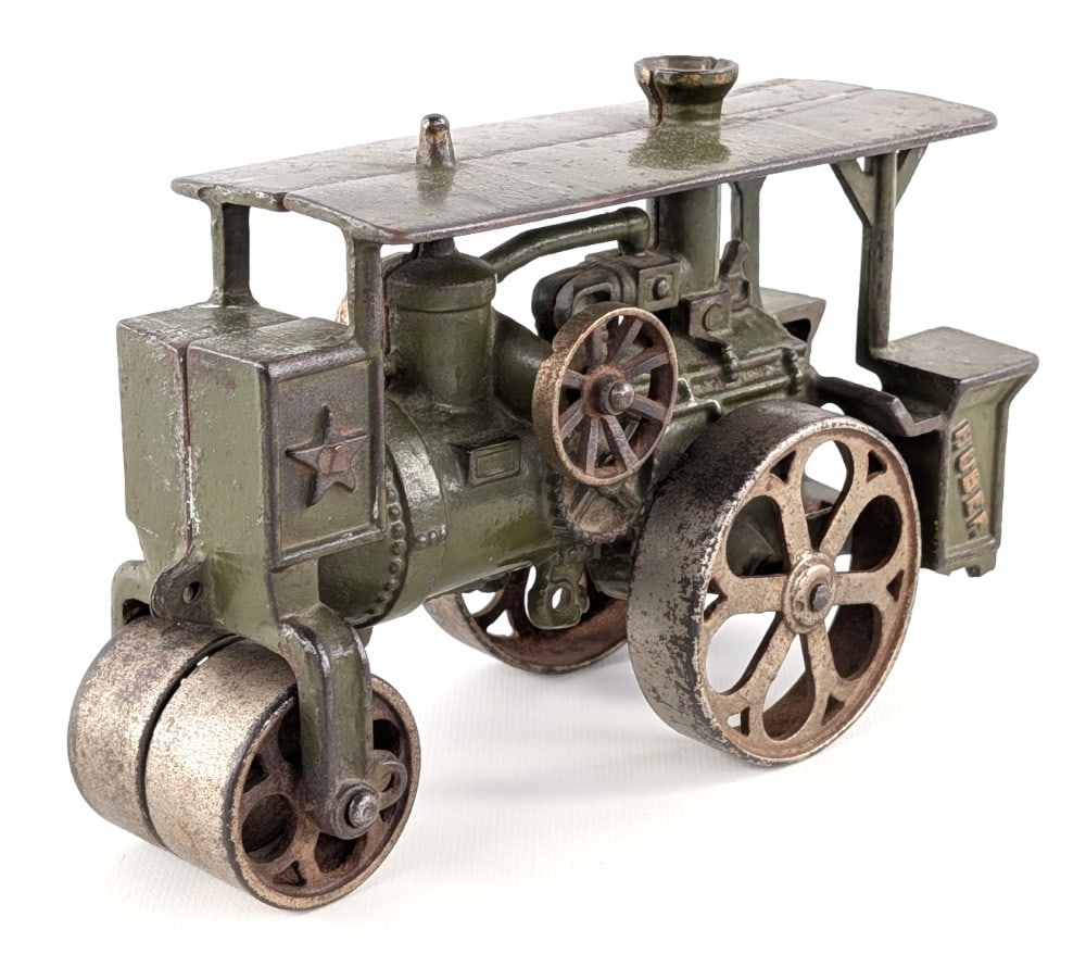 Hubley Cast Iron Huber Steam Roller (1 of 7)
