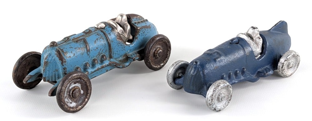 (2) Hubley Cast Iron Race Cars (1 of 9)