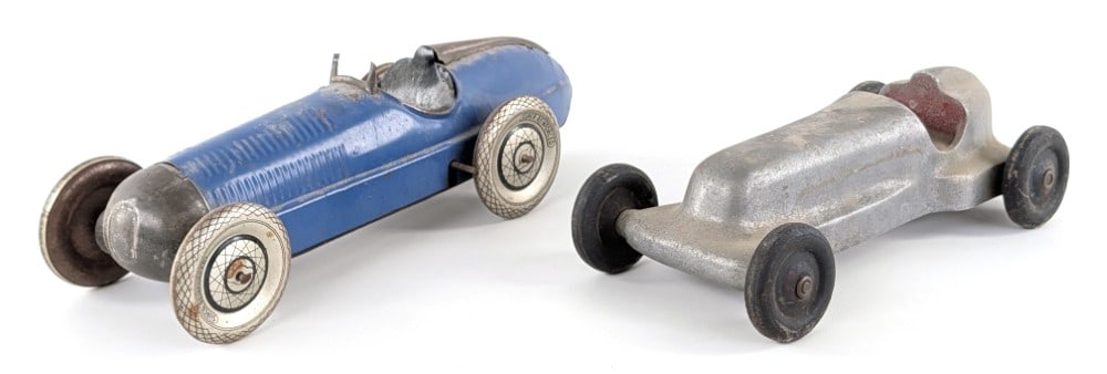 Cast Aluminum Racer & Tin Windup Racer (1 of 11)
