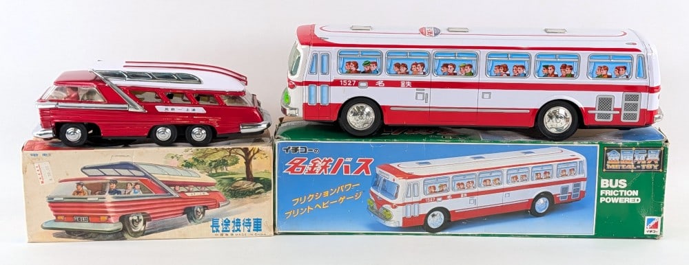 Tin Friction Bus and Battery Operated Futuristic Bus (1 of 13)