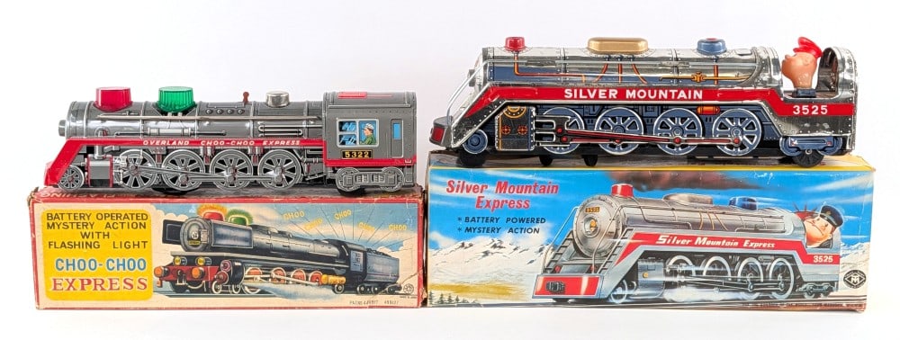 Japan Tin Battery Op. Silver Mountain Express and Choo-Choo Express Trains (1 of 14)