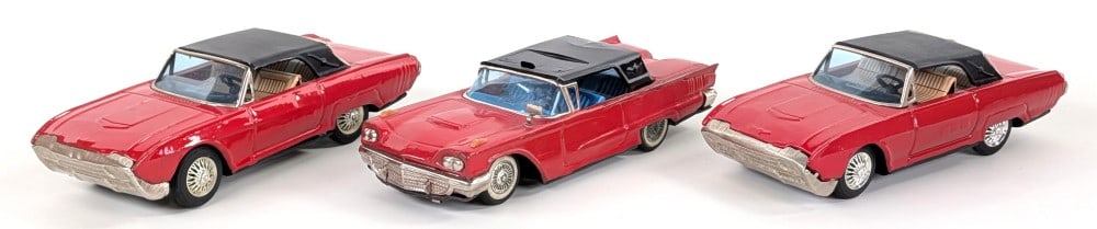 NK Toys and Bandai Tin Friction Ford Thunderbird Cars (1 of 13)