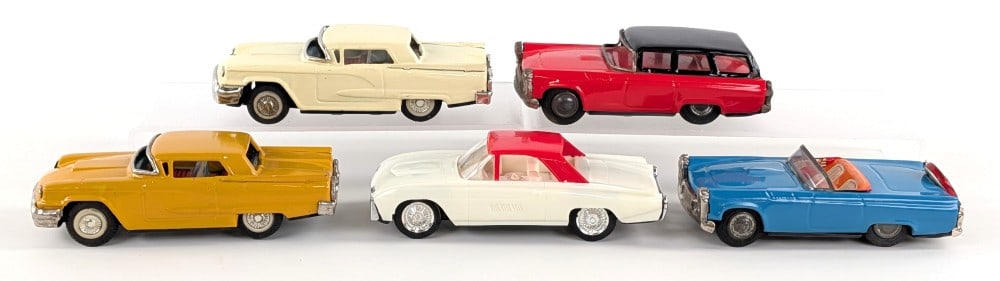 Japan Tin Friction Thunderbird Cars and Station Wagon (1 of 6)