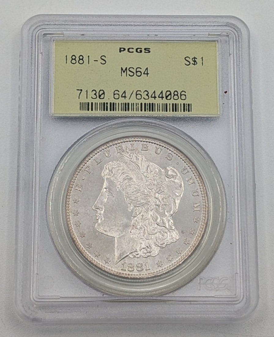 1881-S United States Morgan Silver Dollar - PCGS MS64 (1 of 2)