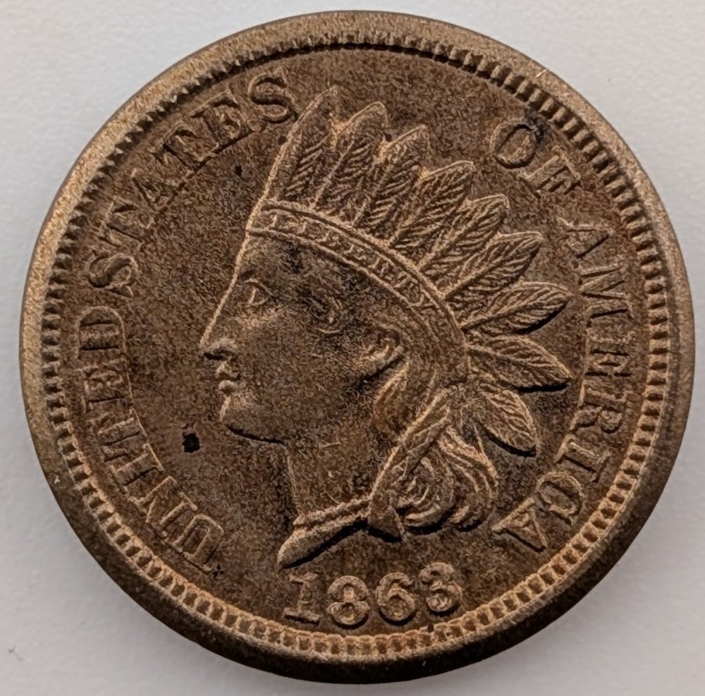 1863 United States Indian Head Cent (1 of 2)