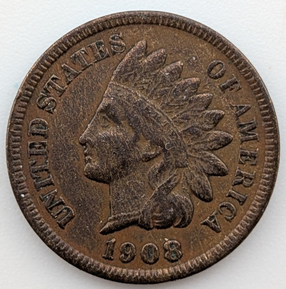 Key Date 1908-S United States Indian Head Cent (1 of 2)