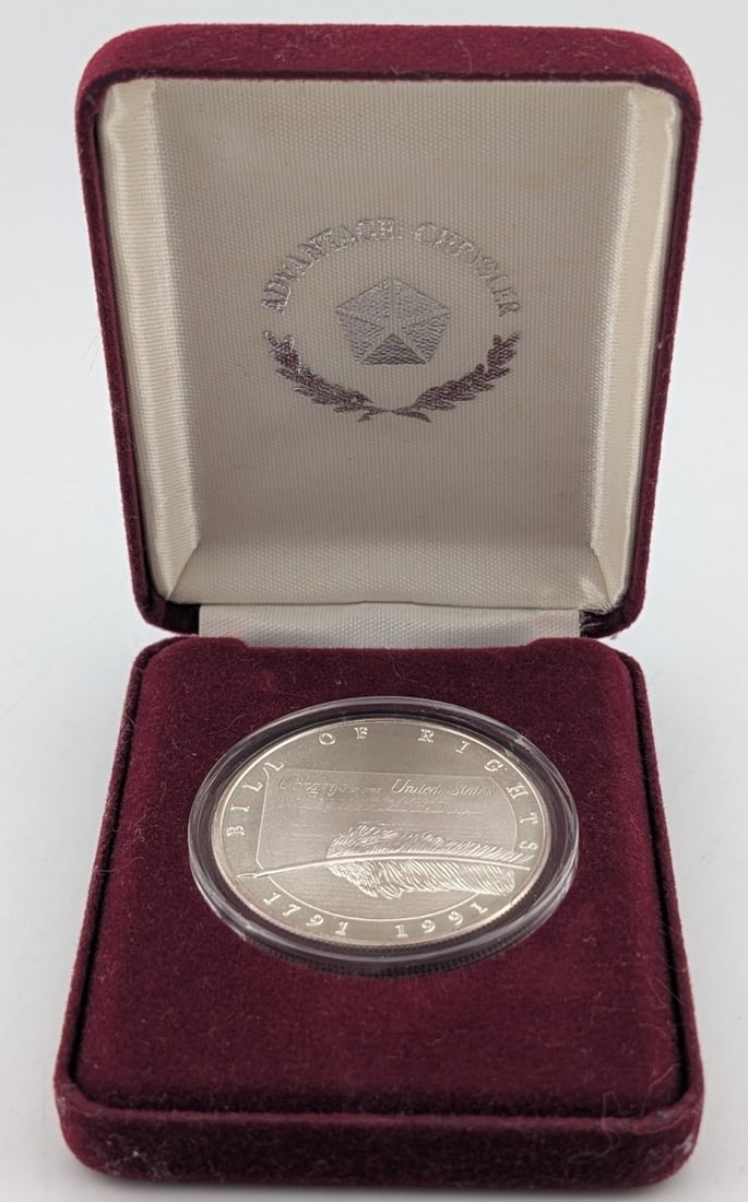 Bill Of Rights One Troy Ounce .999 Fine Silver Round (1 of 3)