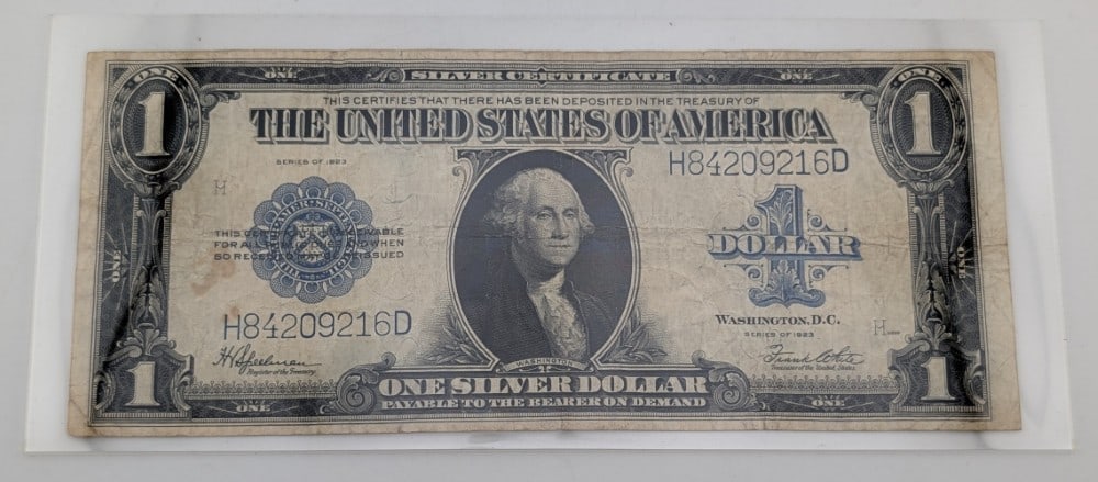 Series Of 1923 United States $1 Large Size Silver Certificate (1 of 2)