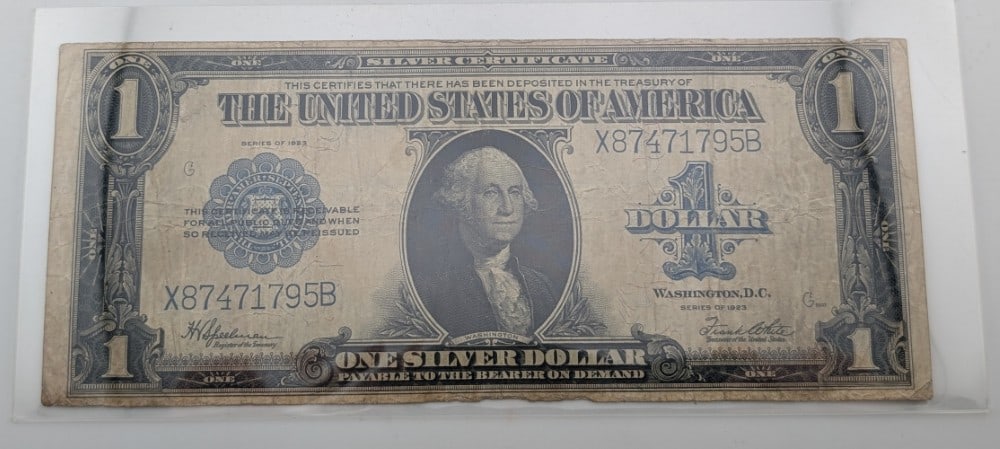 Series Of 1923 United States $1 Large Size Silver Certificate (1 of 2)