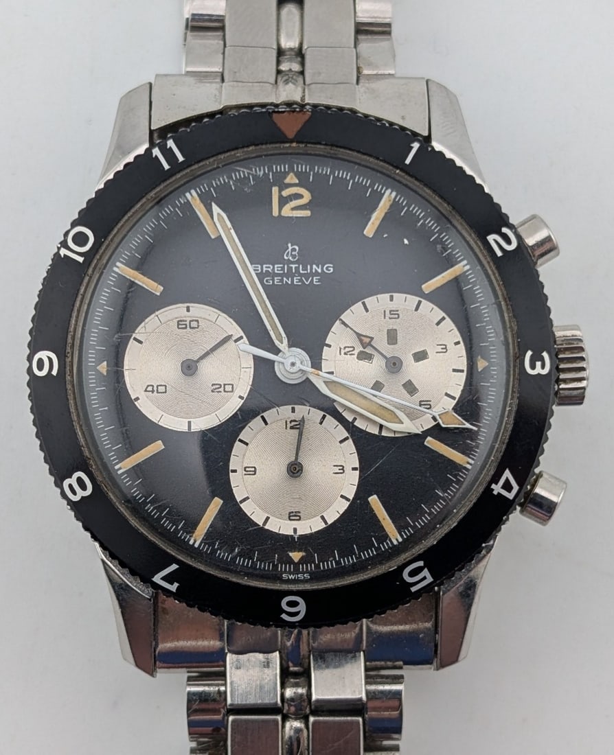 Rare 1965-1967 Breitling Co-Pilot "Raquel Welch" Chronograph Wristwatch (1 of 9)