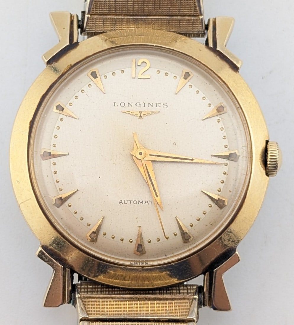 1960's Men's Longines 14K Yellow Gold Automatic Wristwatch Reference #2269-3 (1 of 9)