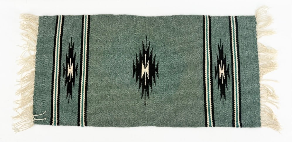 La Lanzadera Weaving Shop New Mexico Small Woven Rug (1 of 2)