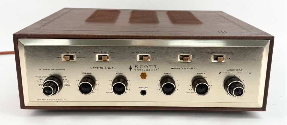 H.H. Scott Type 200 2-Channel Tube Stereomaster Amplifier (1 of 6)