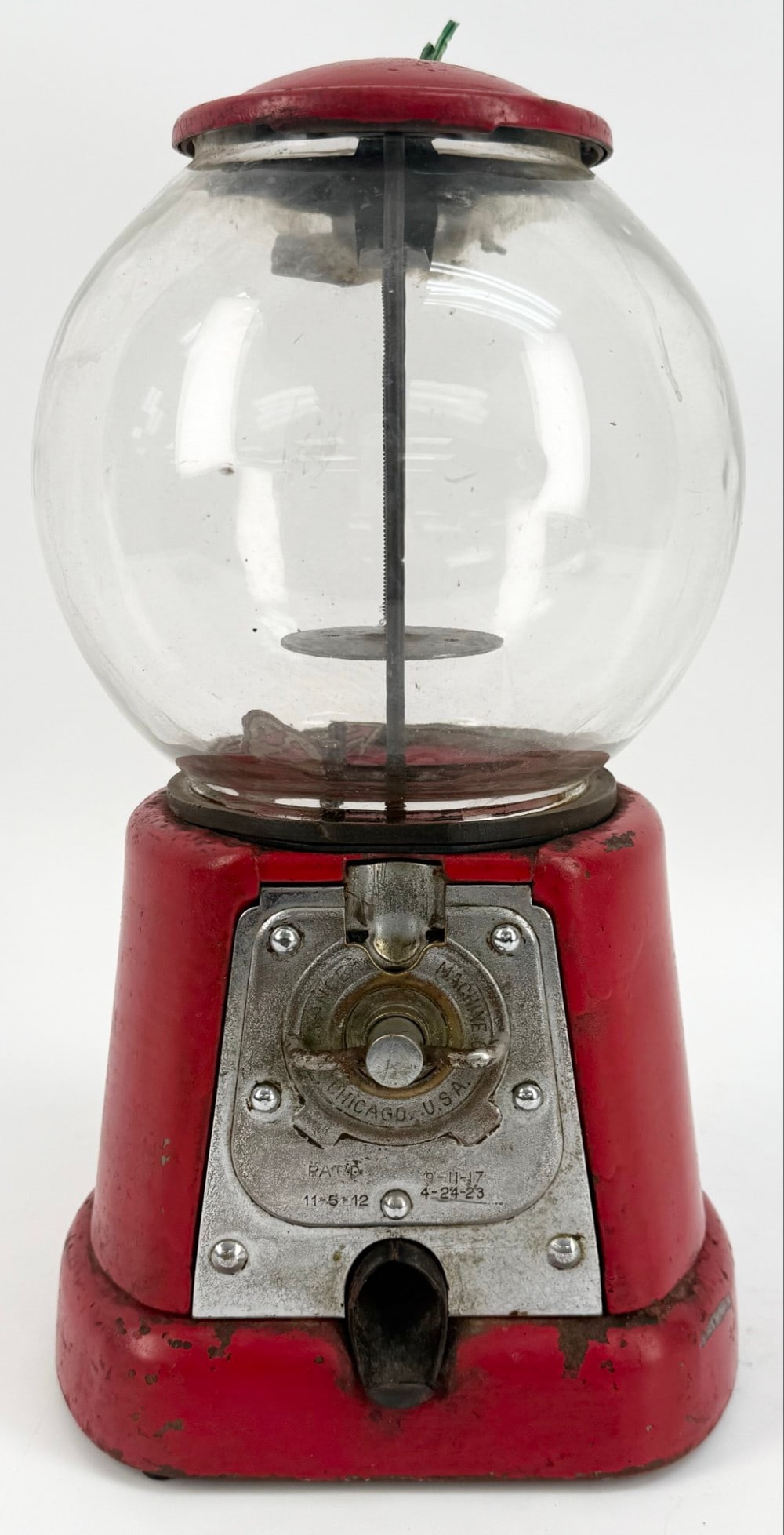 1920's 1 Cent Advance Machine Co. Gumball Vending Machine (1 of 5)