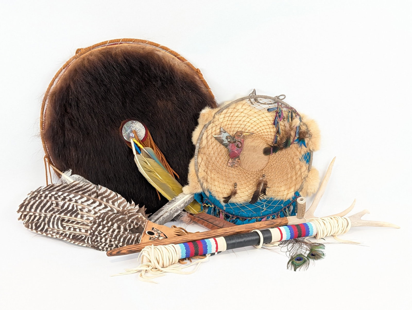 Native American Style Dream Catchers & Peace Pipes (1 of 6)