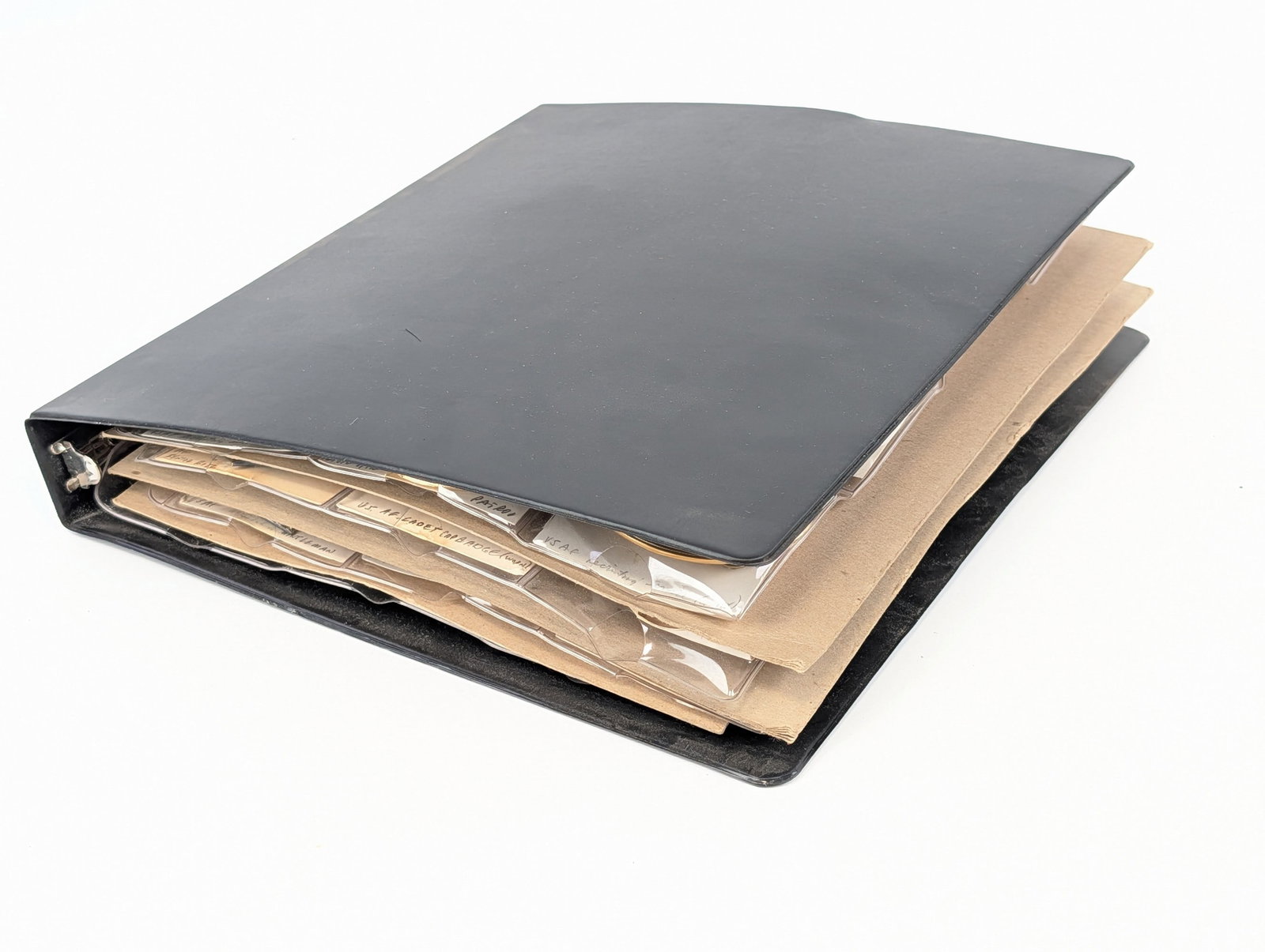 Binder of US Military Recruitment & Other Badges & Pins: Binder has approx a total of 47 pieces all in very nice condition with tarnishing from age. Ref #: 6392