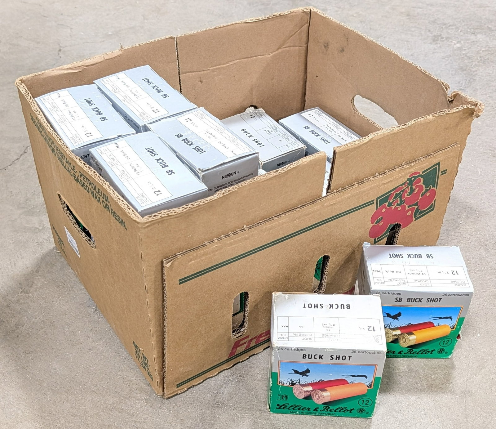 400 Rnds Sellier & Bellot 12 Ga 2-3/4in 00 Buckshot Shotshells (1 of 2)