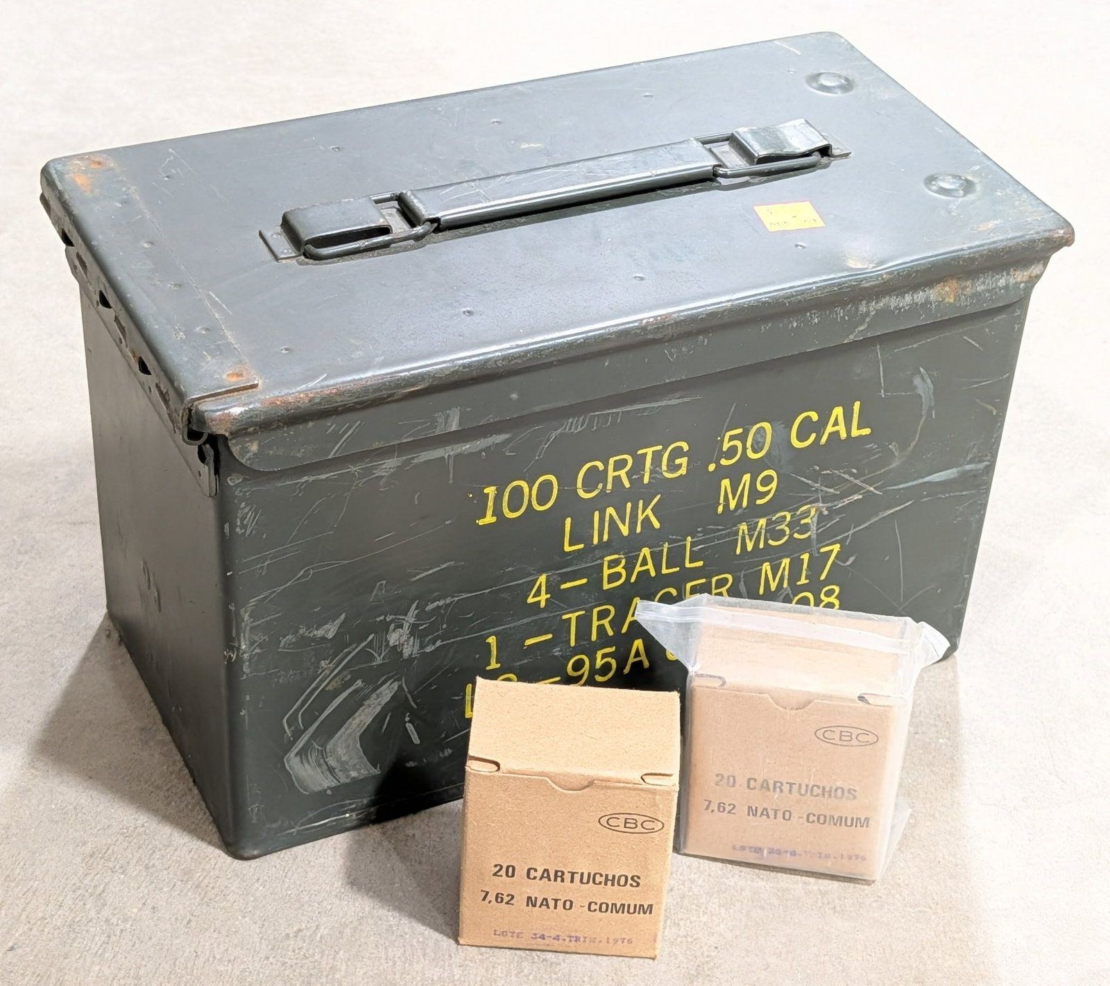 520 Rnds Brazilian CBC 7.62 NATO Cartridges w/ Ammo Can: Comes in 20 round boxes.