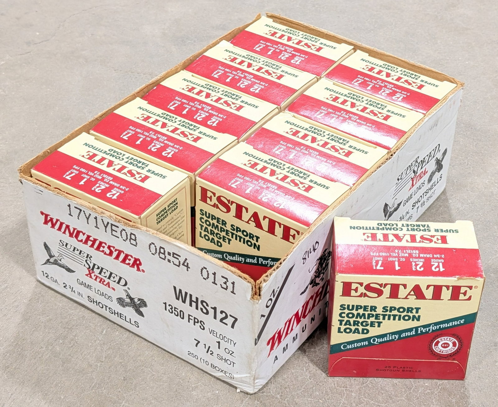 250 Rnds Estate 12 Ga 2-3/4in 1oz 7-1/2 Shot Shotshells (1 of 2)