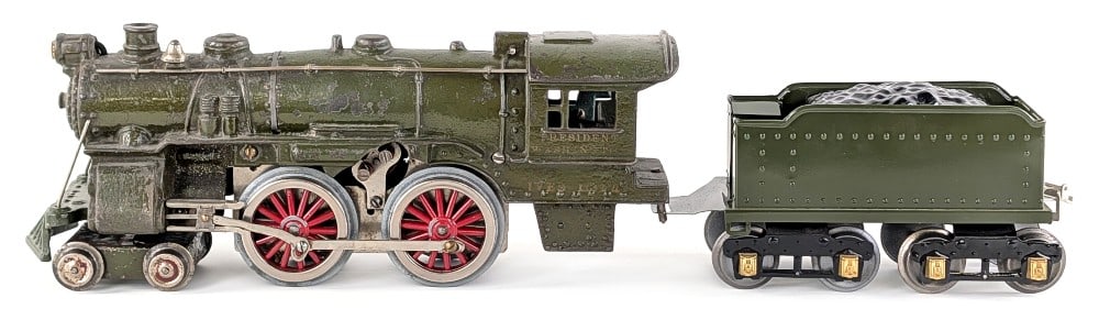 Prewar Ives Wide Gauge 1134R President Washington Engine & Tender (1 of 10)