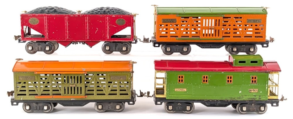 Lionel Standard Gauge (2) 513 / 516 / 517 Freight Cars (1 of 13)