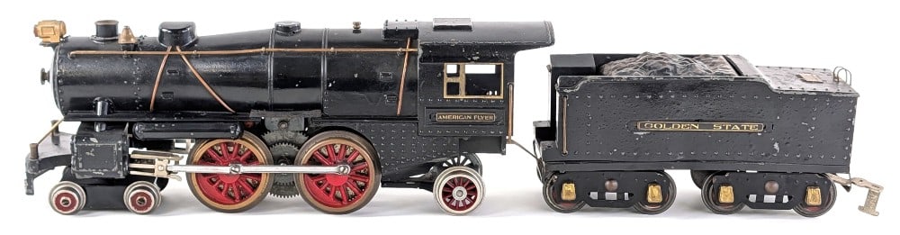 American Flyer Ives Style Locomotive with Golden State Tender (1 of 10)