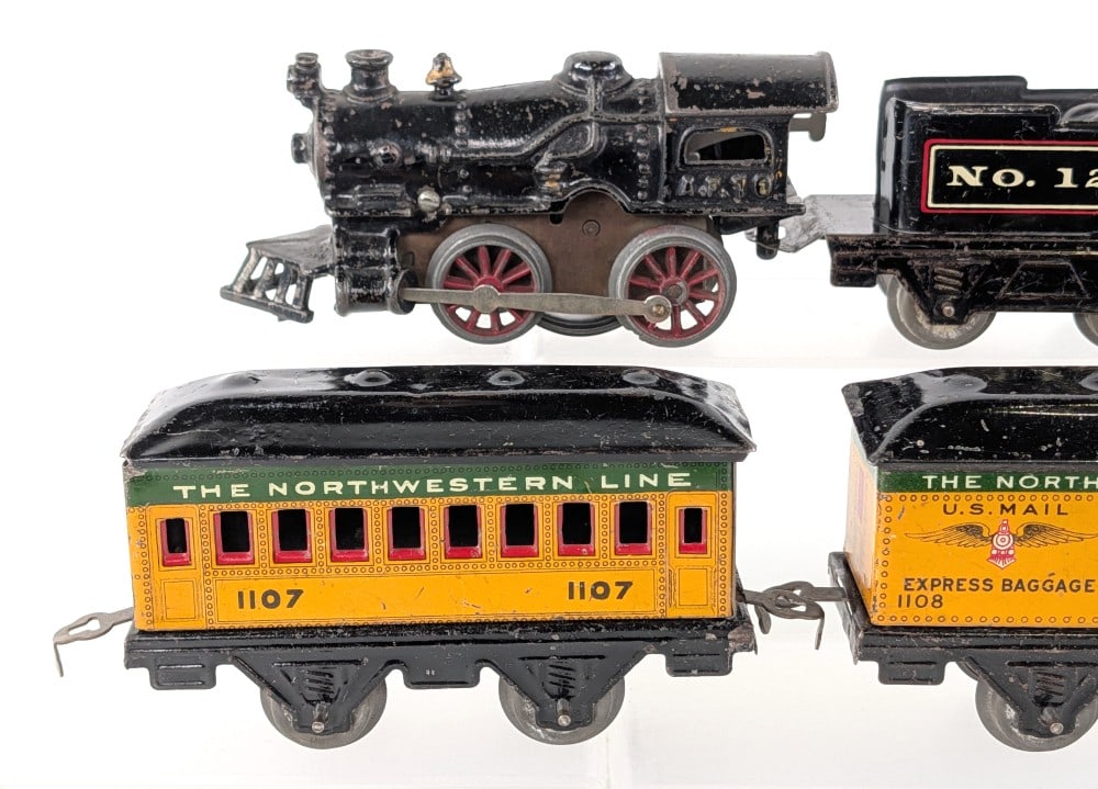 American Flyer No. 10 Clockwork Engine Set w/ Box - 3