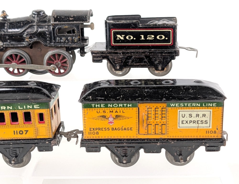 American Flyer No. 10 Clockwork Engine Set w/ Box - 4