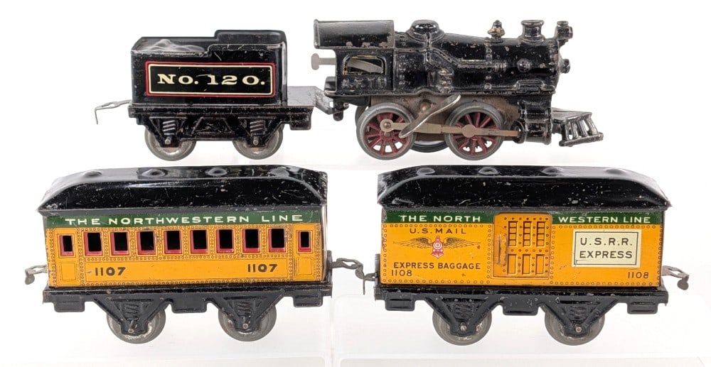 American Flyer No. 10 Clockwork Engine Set w/ Box - 5