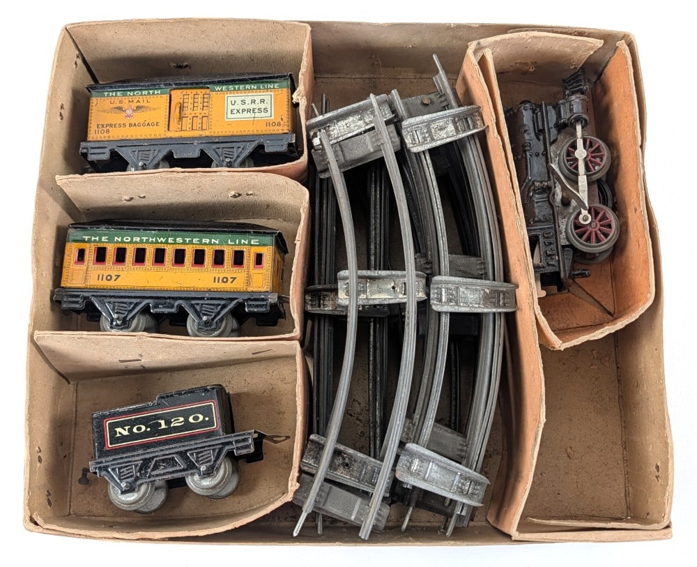 American Flyer No. 10 Clockwork Engine Set w/ Box - 7