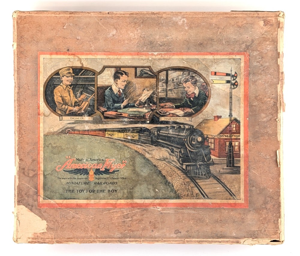 American Flyer No. 10 Clockwork Engine Set w/ Box - 9