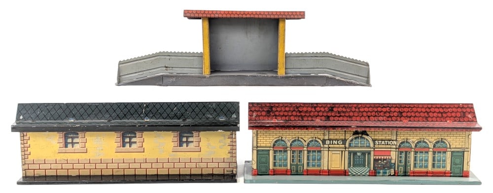 (3) German Tin Litho Stations - 4