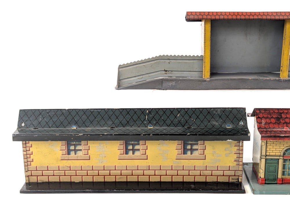 (3) German Tin Litho Stations - 5