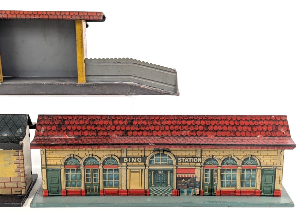 (3) German Tin Litho Stations - 6