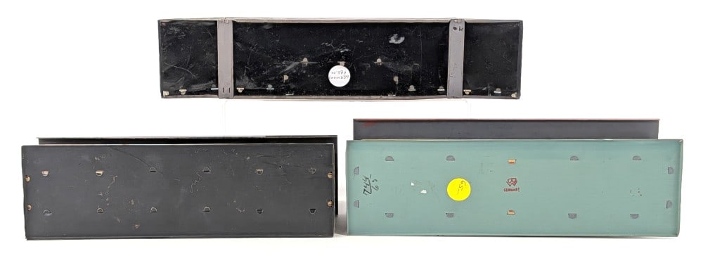 (3) German Tin Litho Stations - 8