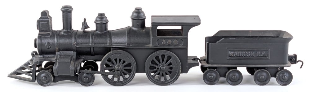 Ideal Cast Iron #154 Engine & Wabash RR Tender (1 of 9)