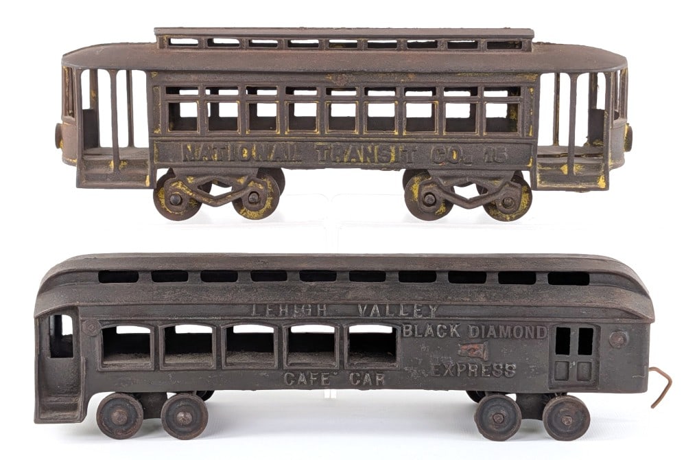 Cast Iron National Transit Co. 15 Trolley & Lehigh Valley Cafe Car (1 of 6)