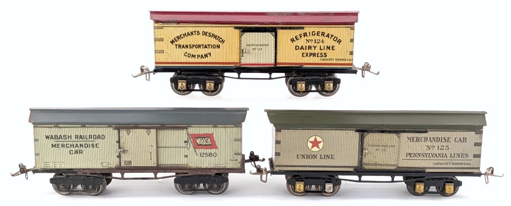 Ives Tin Boxcars 124 / 125 / 12580 (1 of 8)