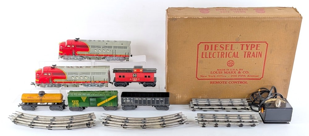 Marx No. 45225 Santa Fe AA Diesel Freight Set w/ Box (1 of 12)