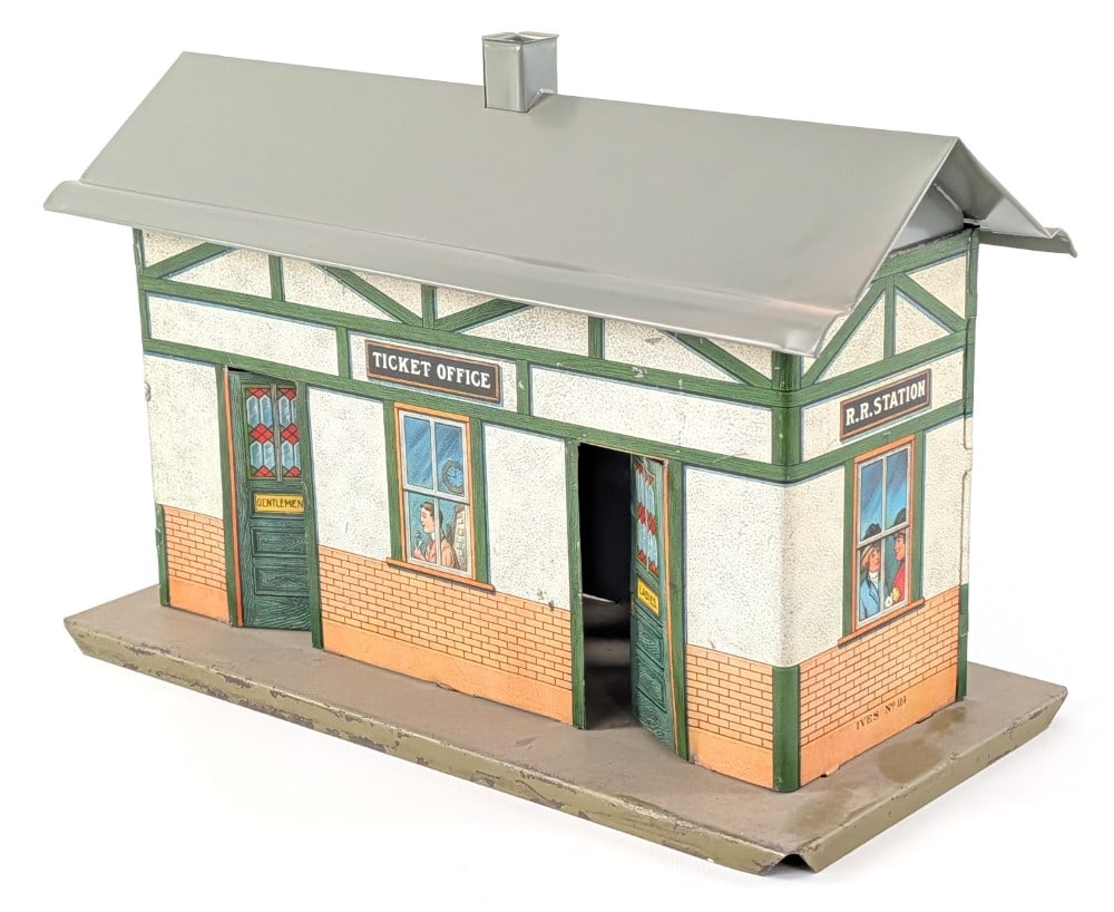 (3) Lithographed Train Stations - 12