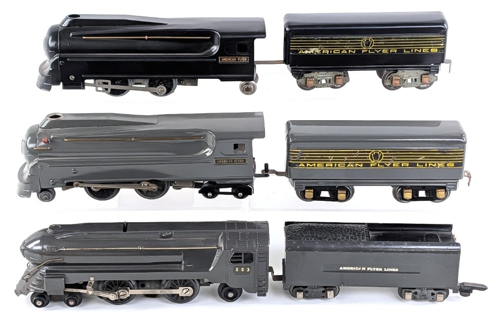 (3) American Flyer Locomotive with Tender (1 of 9)