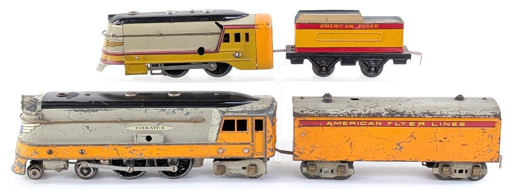 (2) Different American Flyer Hiawatha Locomotive & Tender (1 of 6)