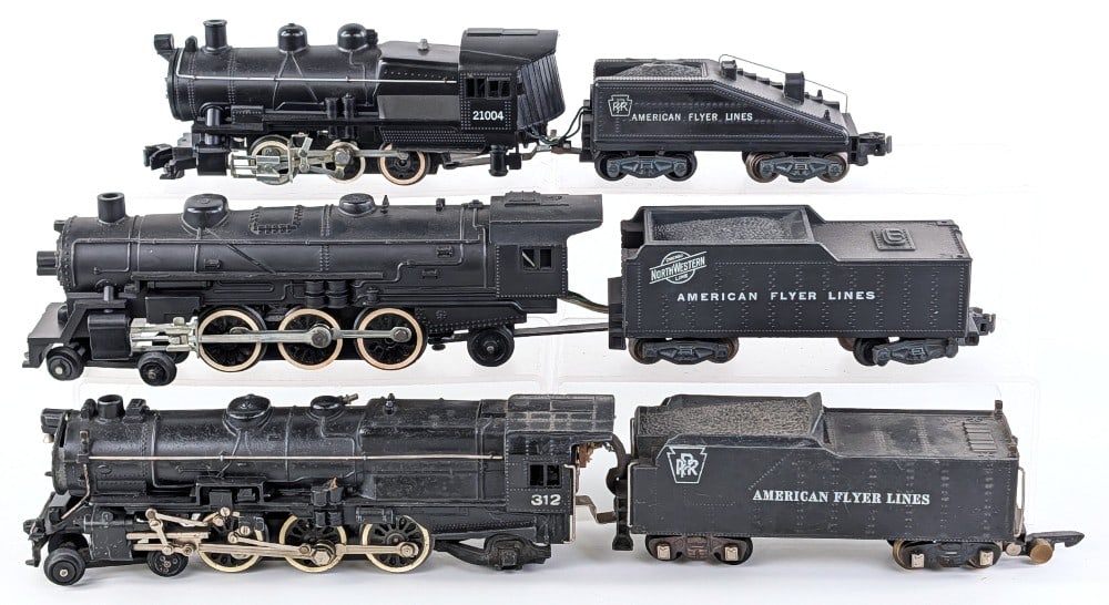 American Flyer 21004 / 312 / Unmarked Locomotive with Tenders (1 of 7)