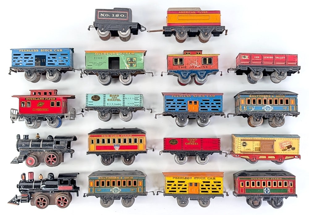 Hafner / Ives Locomotive and Tinplate Passenger / Freight Cars (1 of 7)