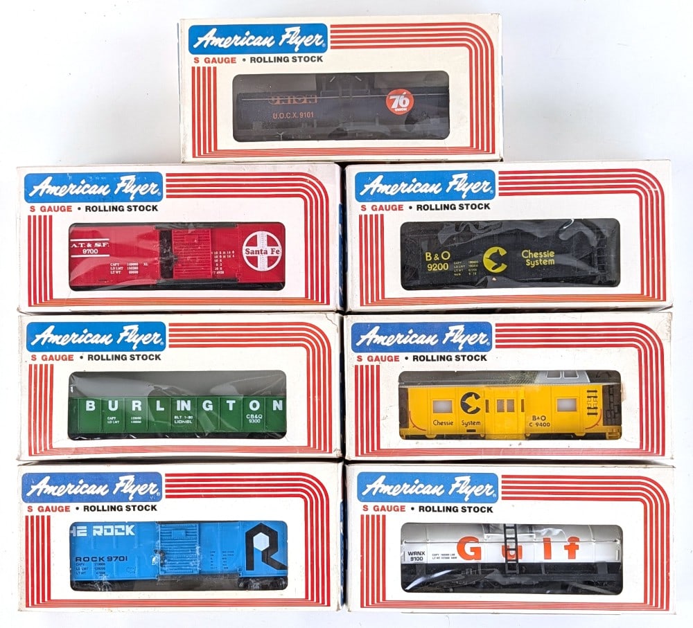 (7) American Flyer S Gauge Freight Cars (1 of 7)
