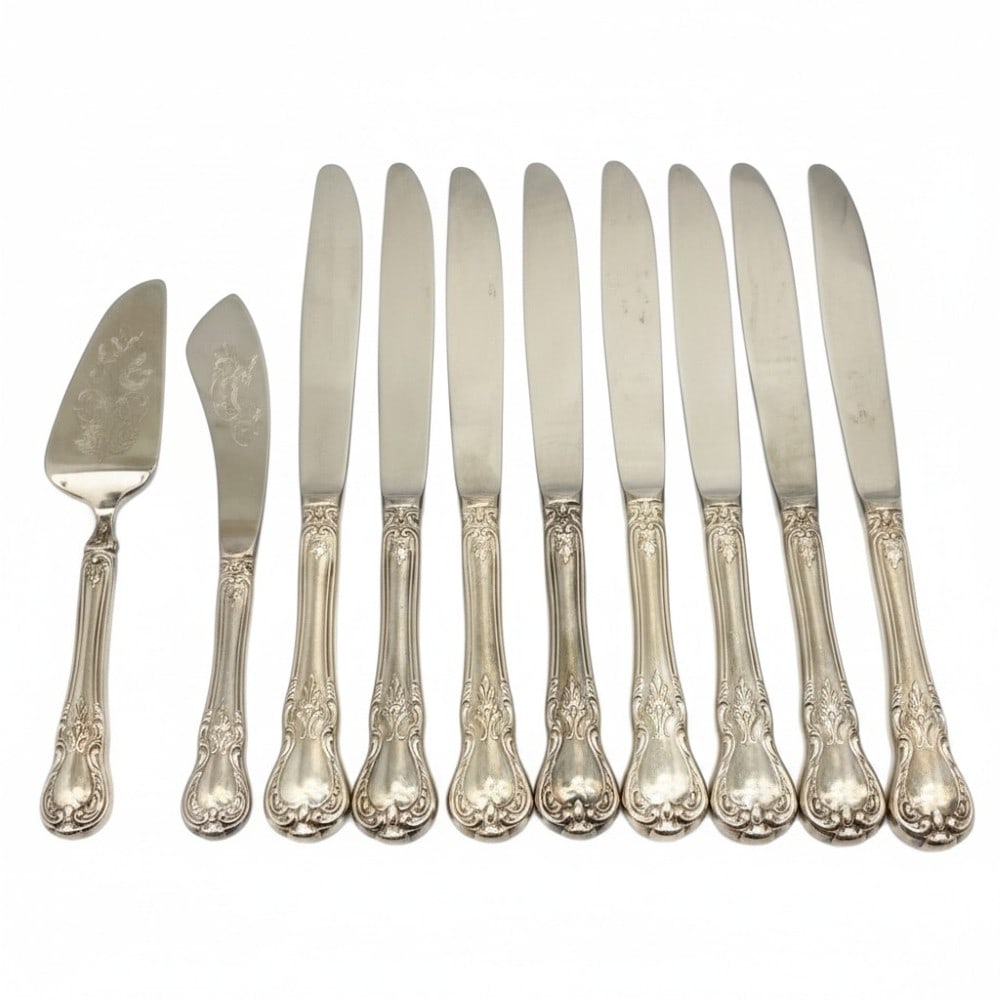 10 Towle Sterling Silver Dinner Knives, Cheese Knife, and Butter Knife (1 of 8)