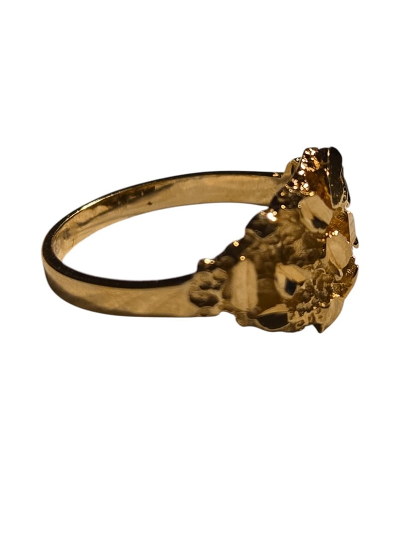 10kt Yellow Gold Nugget Ring - 3