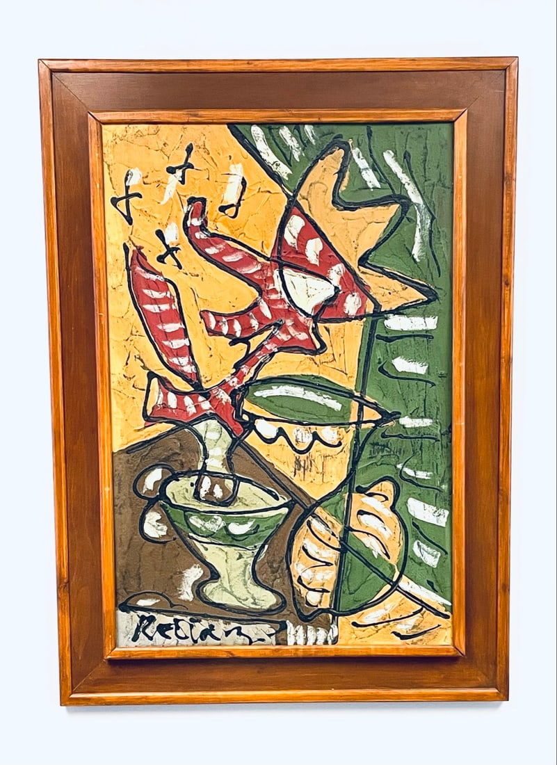 Bohumil Samuel Kecir Abstract Oil Painting (1 of 10)
