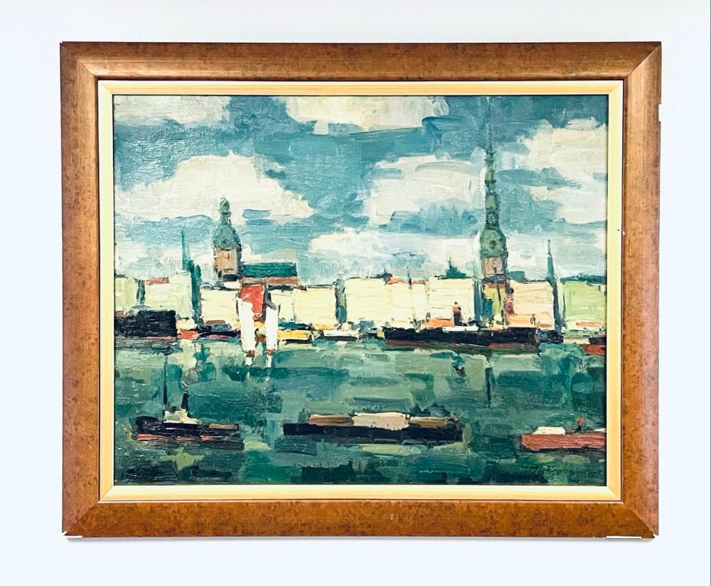 Julius Matisons Shorescape Oil Painting (1 of 8)
