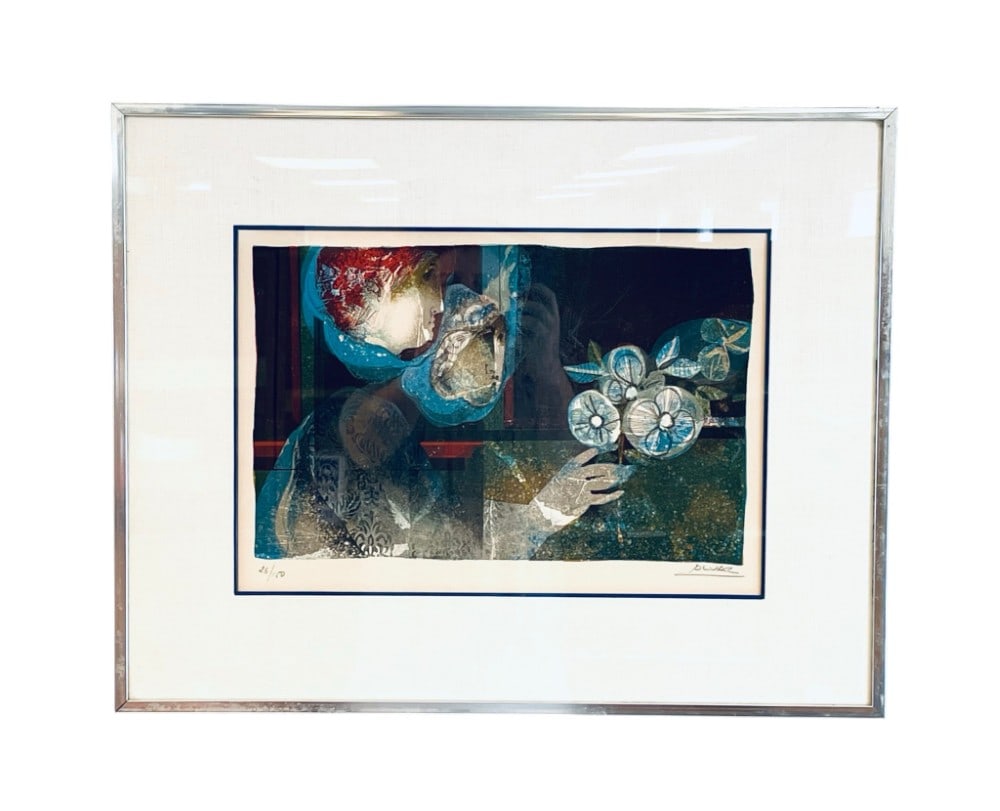 1975 Alvar Sunol ?Bouquet? Lithograph Print 25/150 (1 of 12)
